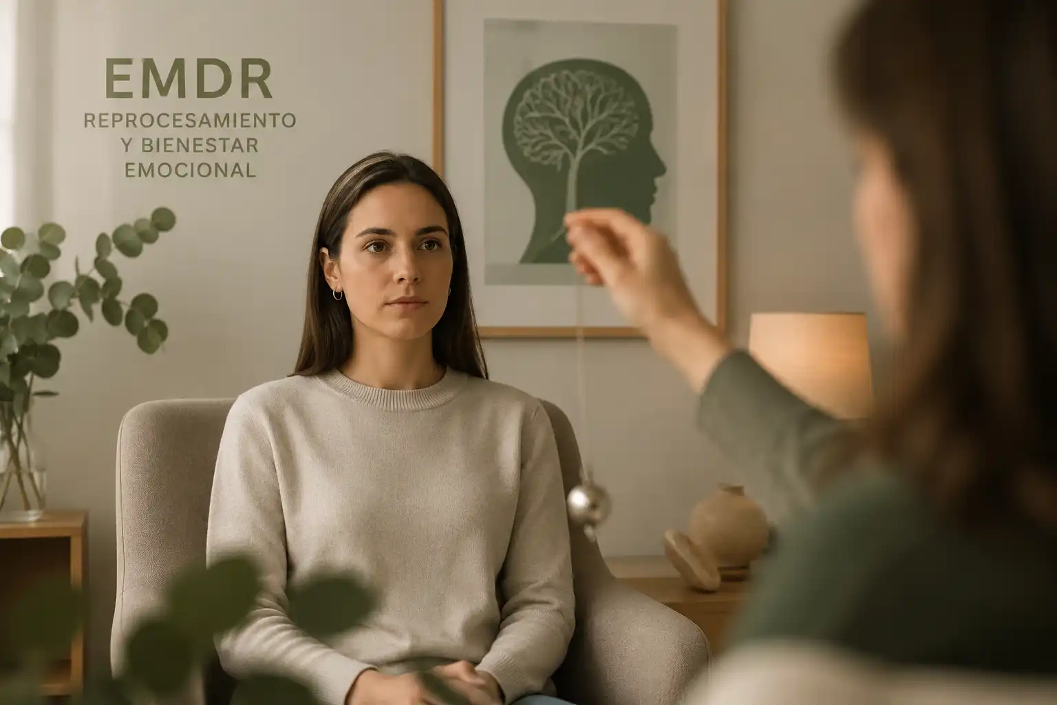 Sesión de terapia EMDR en Clínica Creer es Crear de Móstoles